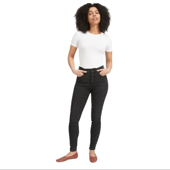 Everlane The High Rise Skinny Button Fly - Picture 1 of 6
